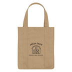 Shopper Tote Bag, Non-Woven - Tan - Silk Screen