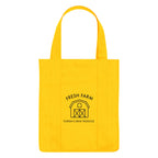Shopper Tote Bag, Non-Woven - Yellow - Silk Screen