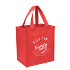 Shopping Tote Bag, Non-Woven - Red - Silk Screen