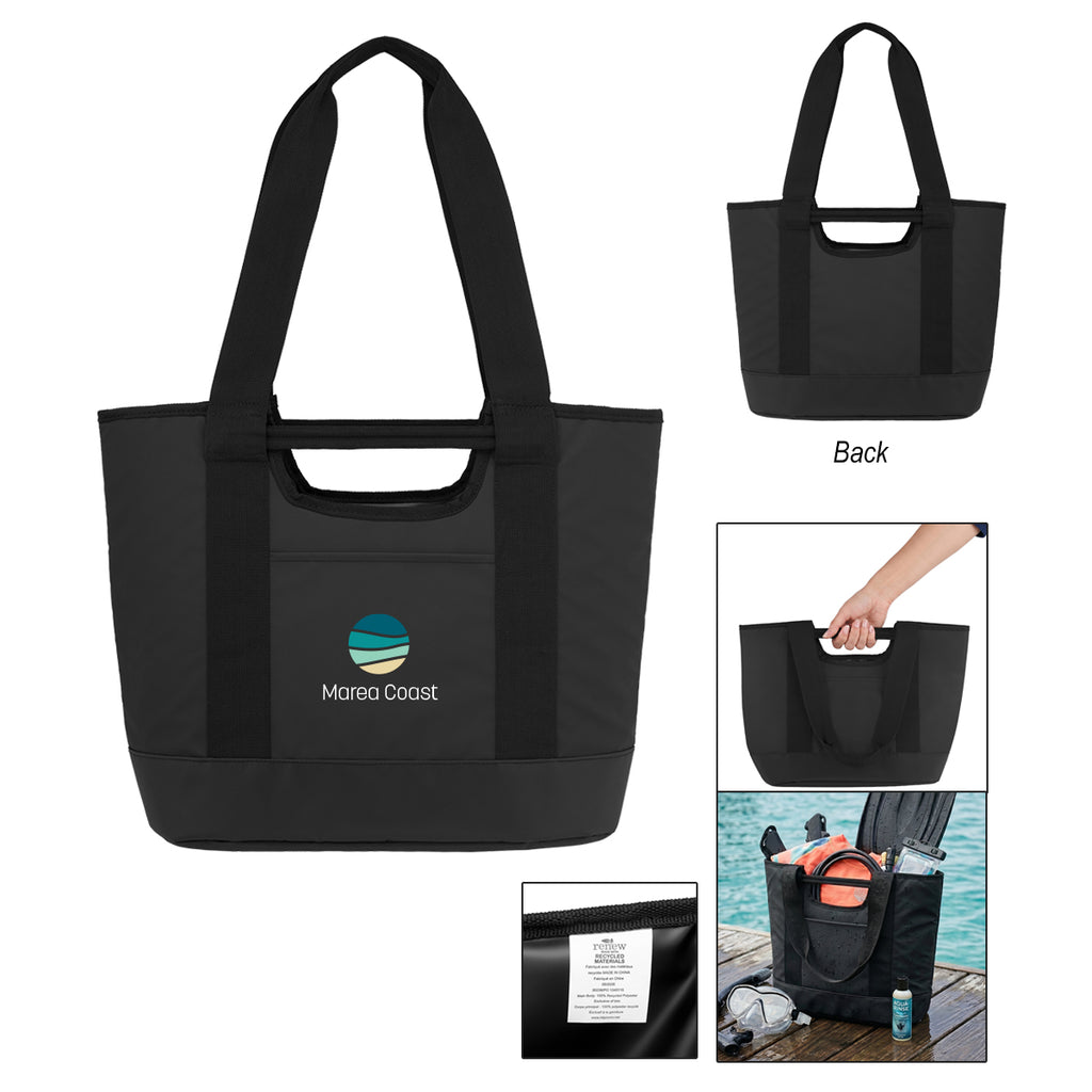 Shoreline Tote Bag in Recycled PET - Black - Colorbrite