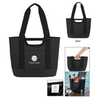 Shoreline Tote Bag in Recycled PET - Black - Silk Screen