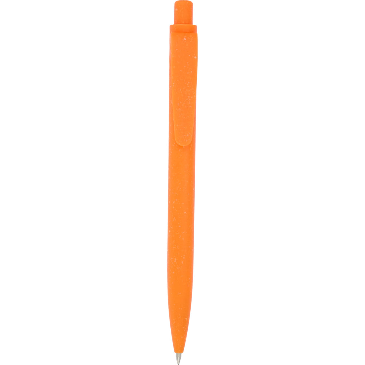 Shoreside Gel Pen Made with Shell and Recycled Plastic Laser Engraving - Orange - Clip