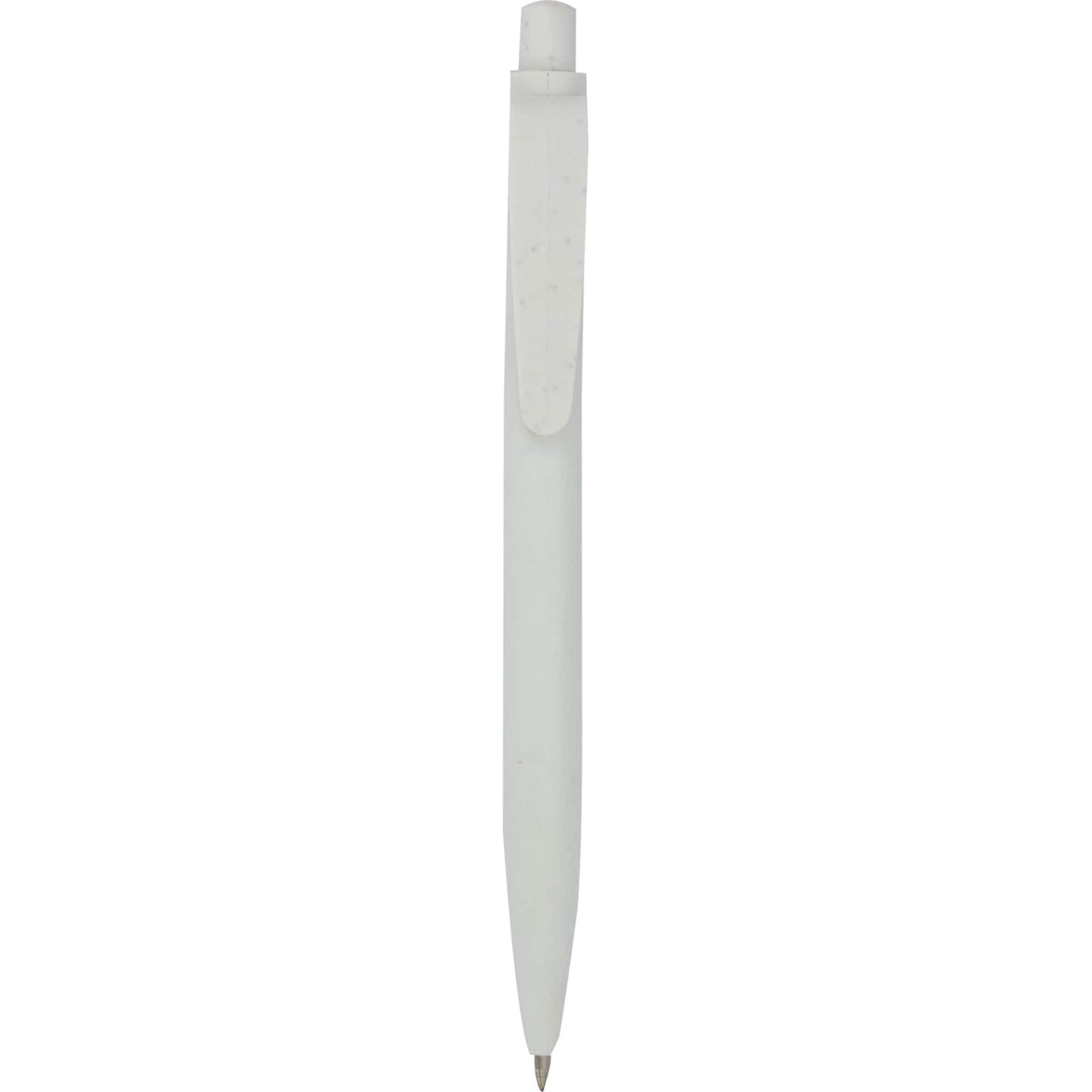 Shoreside Gel Pen Made with Shell and Recycled Plastic Laser Engraving - White - Clip
