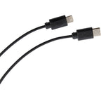 Short Recycled 5-in-1 Charging Cable, 9.8 Inch - Black - Detail