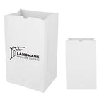 Short SOS Kraft Paper Bag, 8.25 x 13.62 Inches - White - Flexography