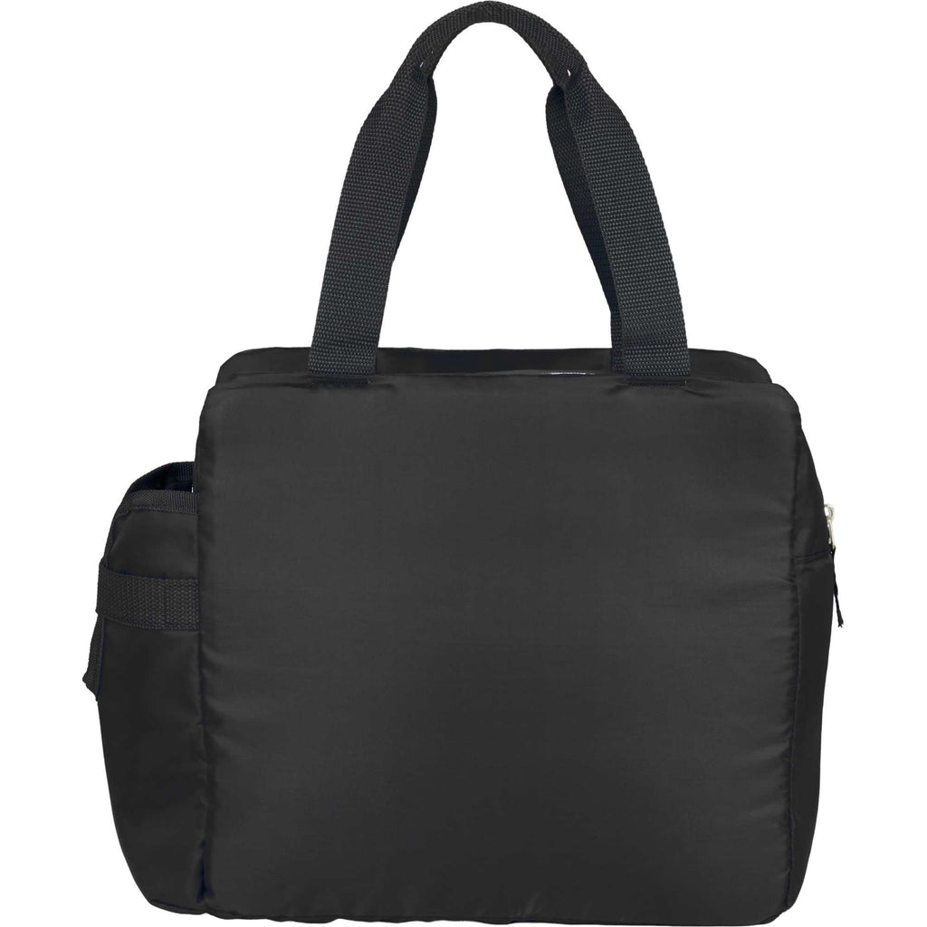 Sidecar Recycled Cooler with Bottle Pocket, 16 Cans - Black - Back