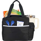 Sidecar Recycled Cooler with Bottle Pocket, 16 Cans - Black - Propped