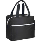 Sidecar Recycled Cooler with Bottle Pocket, 16 Cans Embroidery - Black - Right Angle