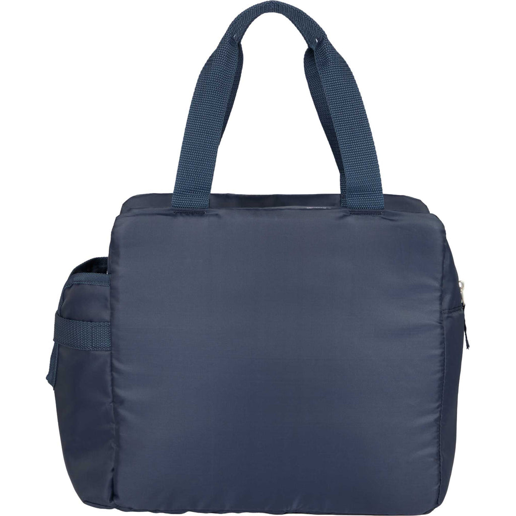 Sidecar Recycled Cooler with Bottle Pocket, 16 Cans Embroidery - Navy - Back