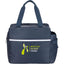Sidecar Recycled Cooler with Bottle Pocket, 16 Cans Embroidery - Navy - Front