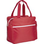 Sidecar Recycled Cooler with Bottle Pocket, 16 Cans Embroidery - Red - Right Angle