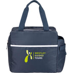 Sidecar Recycled Cooler with Bottle Pocket, 16 Cans - Navy - Front