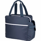 Sidecar Recycled Cooler with Bottle Pocket, 16 Cans - Navy - Left Angle