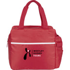 Sidecar Recycled Cooler with Bottle Pocket, 16 Cans - Red - Front