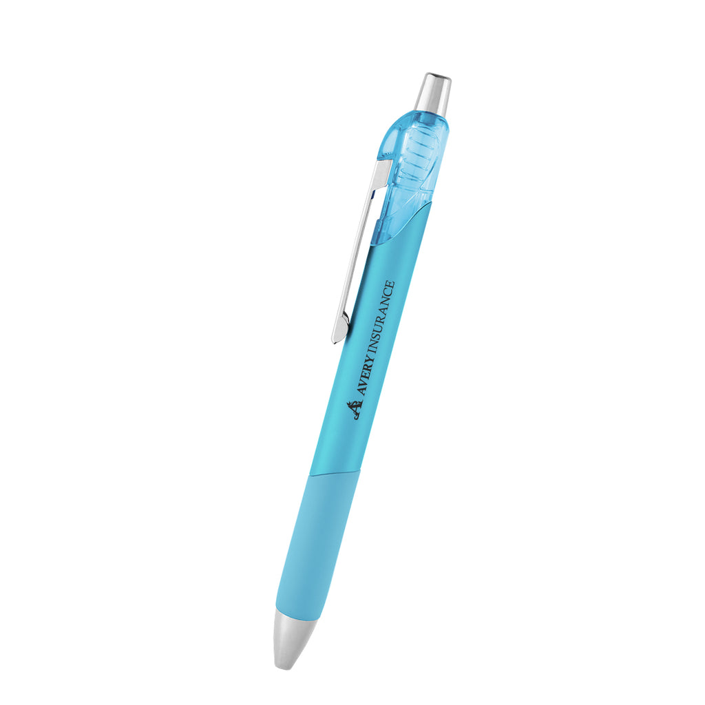 Sienna Pen in Recycled ABS - Light Blue - Silk Screen