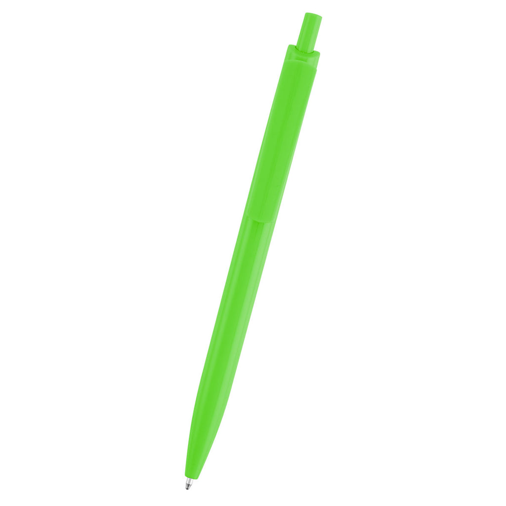 Sienna Pen in Recycled ABS - Lime Green - Front