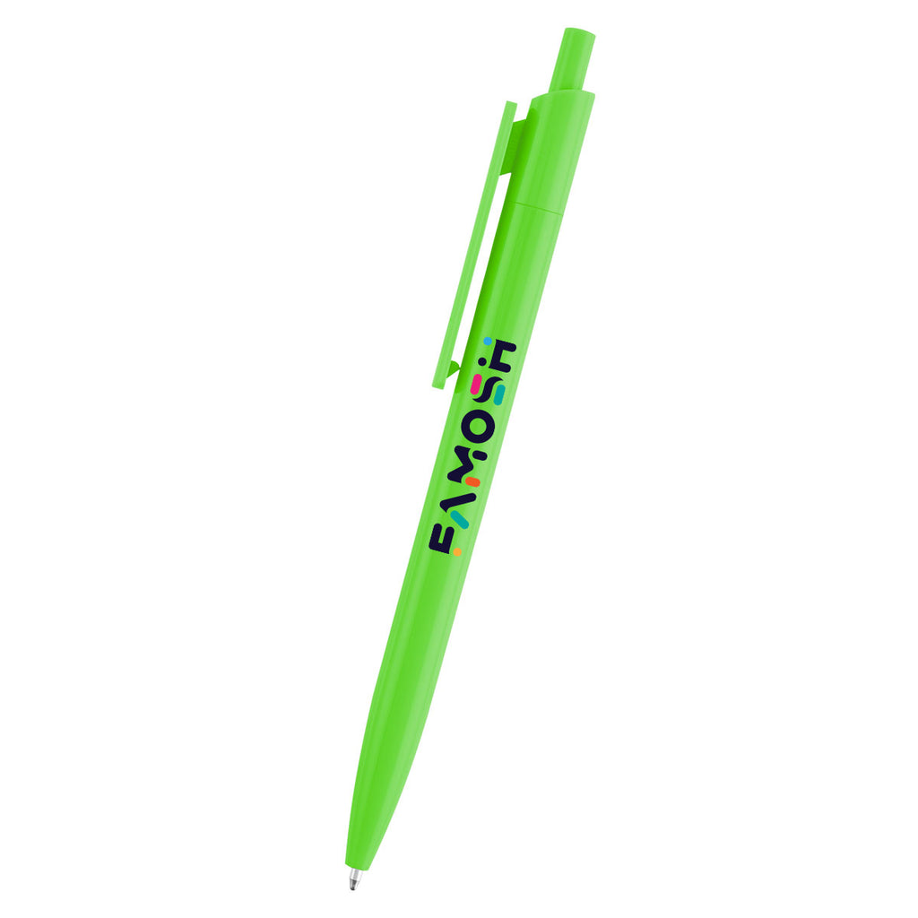 Sienna Pen in Recycled ABS - Lime Green - Full Color