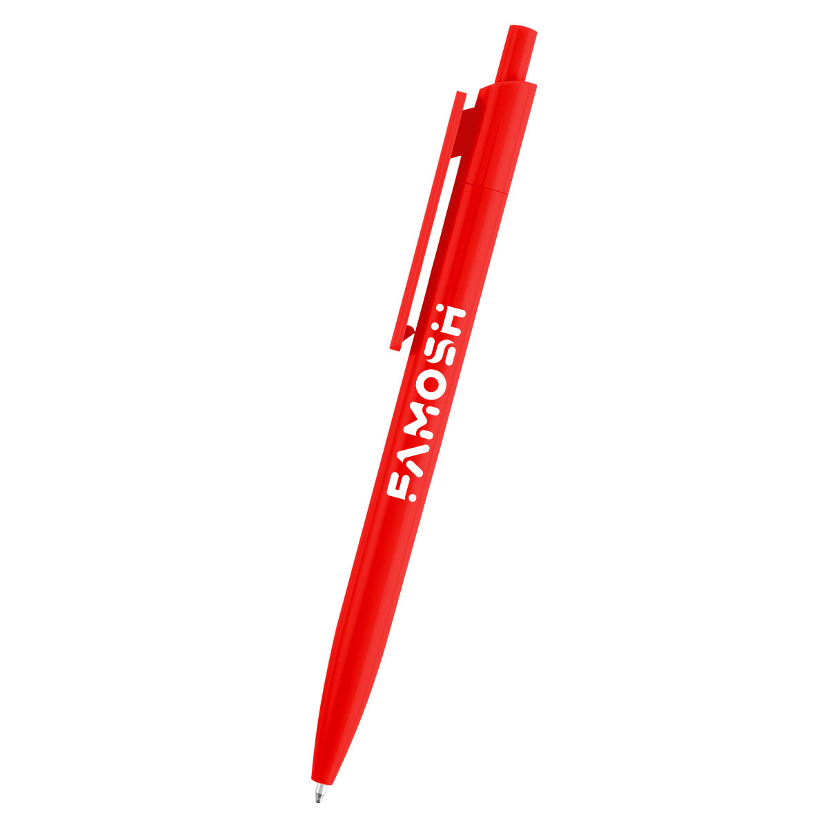Sienna Pen in Recycled ABS - Red - Silk Screen