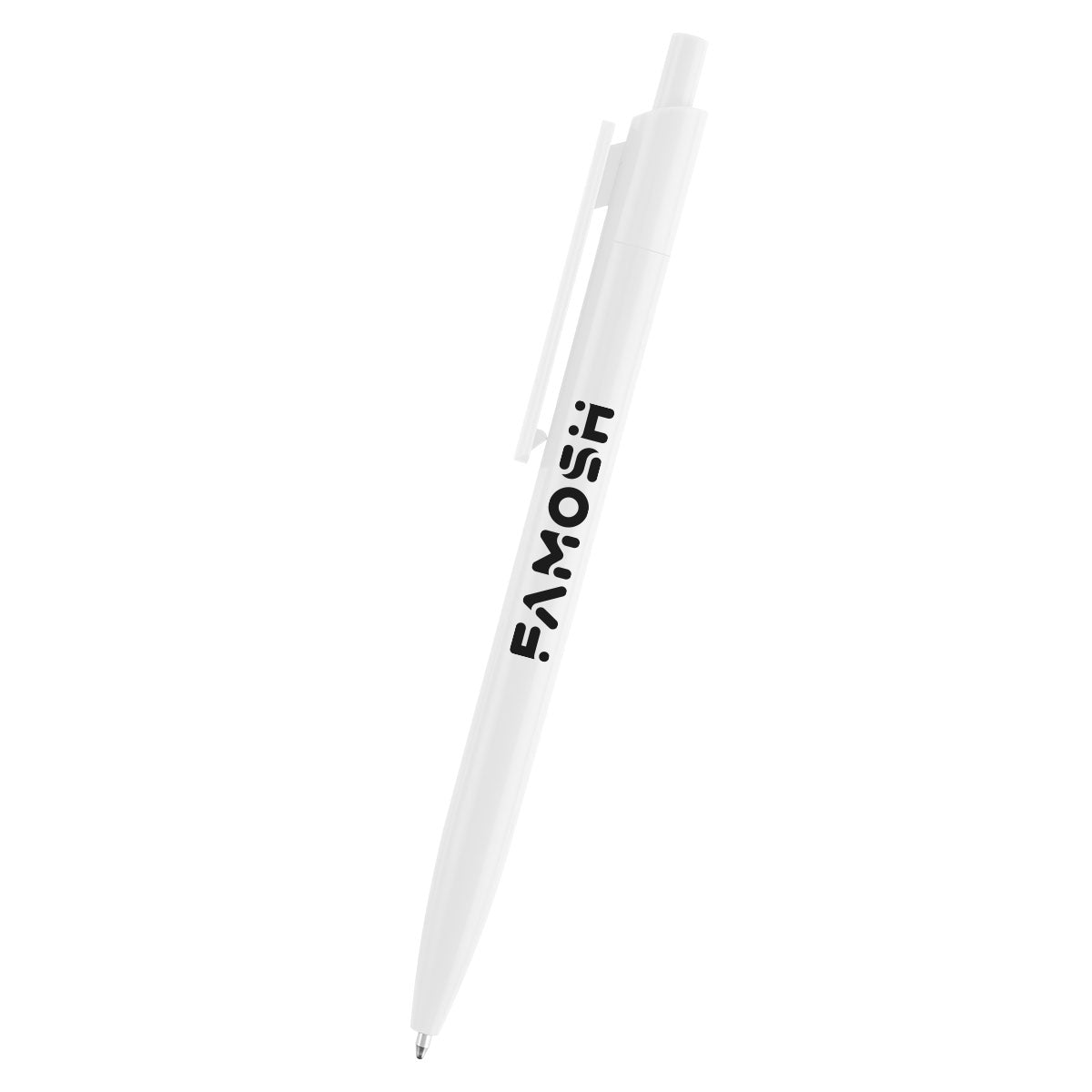 Sienna Pen in Recycled ABS - White - Silk Screen