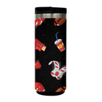 Sienna Stainless Steel Bottle in Full Color, 18 oz - Black - Megabrite