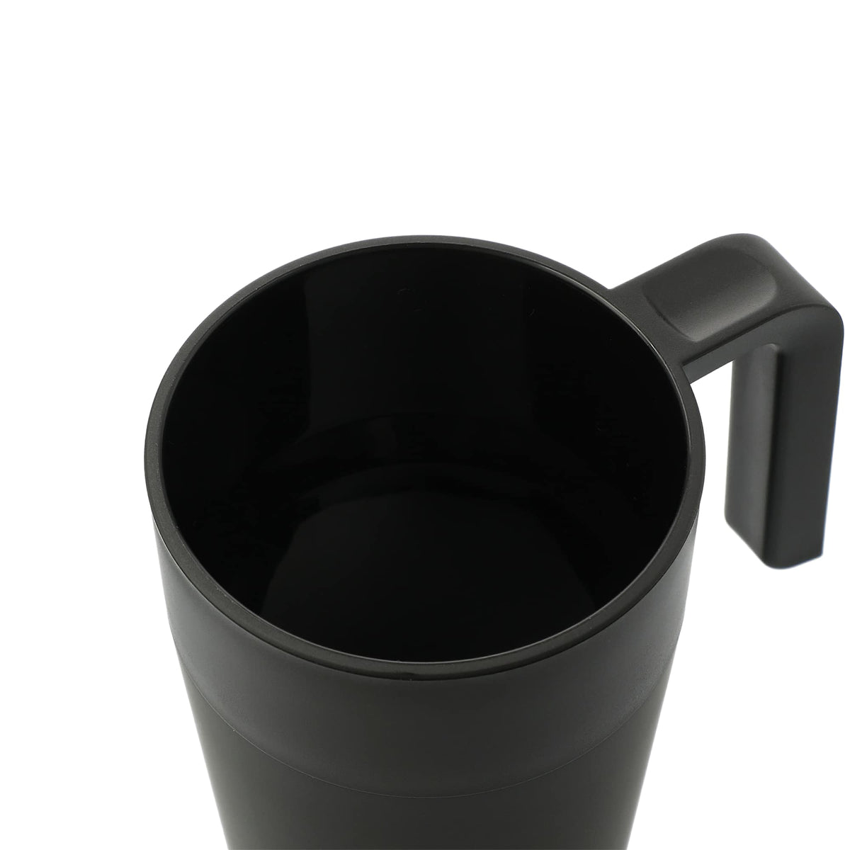 Sigrid Stainless Mug with Recycled Liner, 16 oz - Black - Right Angle 2