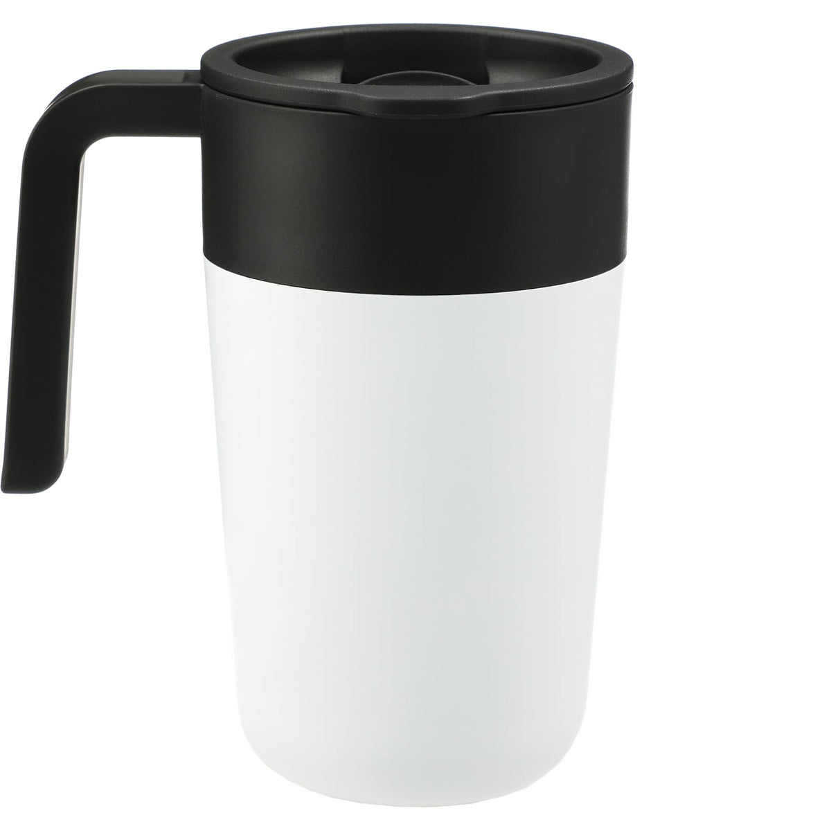 Sigrid Stainless Mug with Recycled Liner, 16 oz - White - Back