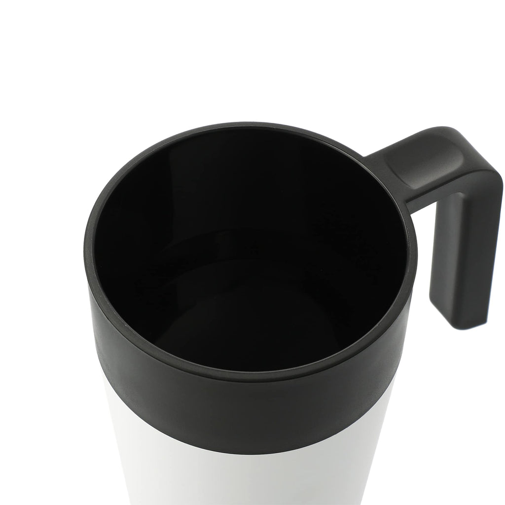 Sigrid Stainless Mug with Recycled Liner, 16 oz - White - Right Angle 2