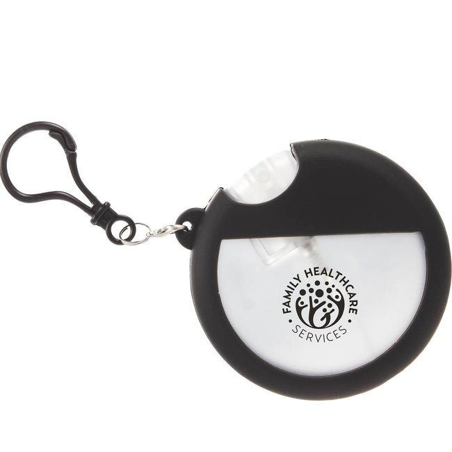 Silicone Bag Charm Hand Sanitizer Holder, Round