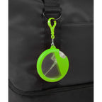 Silicone Bag Charm Hand Sanitizer Holder, Round - Lime - Detail
