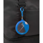 Silicone Bag Charm Hand Sanitizer Holder, Round - Royal Blue - Detail