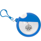 Silicone Bag Charm Hand Sanitizer Holder, Round - Royal Blue - Front