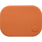 Silicone Bento Box with Four Compartments and Air Valve - Melon - Front
