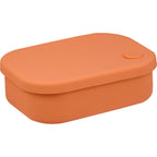 Silicone Bento Box with Four Compartments and Air Valve - Melon - Right Angle 2