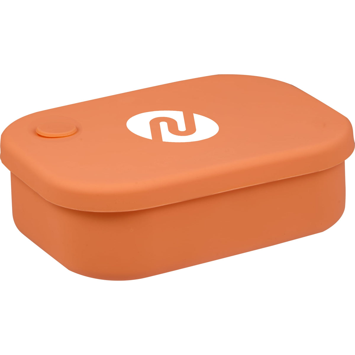 Silicone Bento Box with Four Compartments and Air Valve - Melon - Right Angle