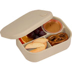 Silicone Bento Box with Four Compartments and Air Valve - Tofu - Propped