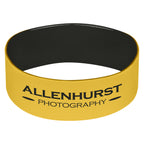 Silicone Bracelet, 1 Inch - Black - Laser