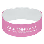 Silicone Bracelet, 1 Inch - Pink - Laser