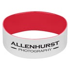 Silicone Bracelet, 1 Inch - Red - Laser