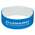 Silicone Bracelet, 1 Inch - Royal/white - Laser