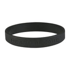 Silicone Bracelet in a Single Color - Black - Laser