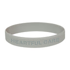 Silicone Bracelet in a Single Color - Gray - Laser
