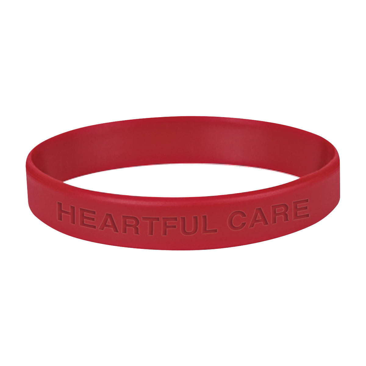 Silicone Bracelet in a Single Color - Maroon - Laser