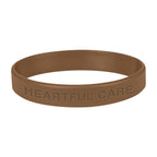 Silicone Bracelet in a Single Color - Metallic Gold - Laser