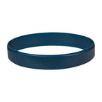 Silicone Bracelet in a Single Color - Navy Blue - Laser