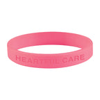 Silicone Bracelet in a Single Color - Pink - Laser