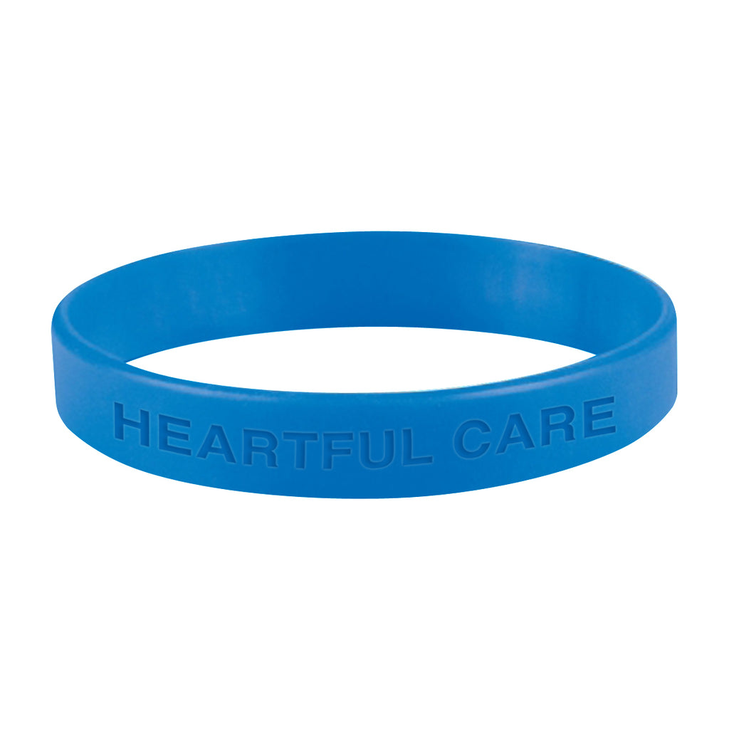Silicone Bracelet in a Single Color - Royal Blue - Laser