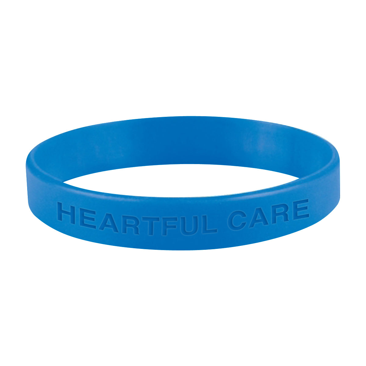 Silicone Bracelet in a Single Color - Royal Blue - Laser