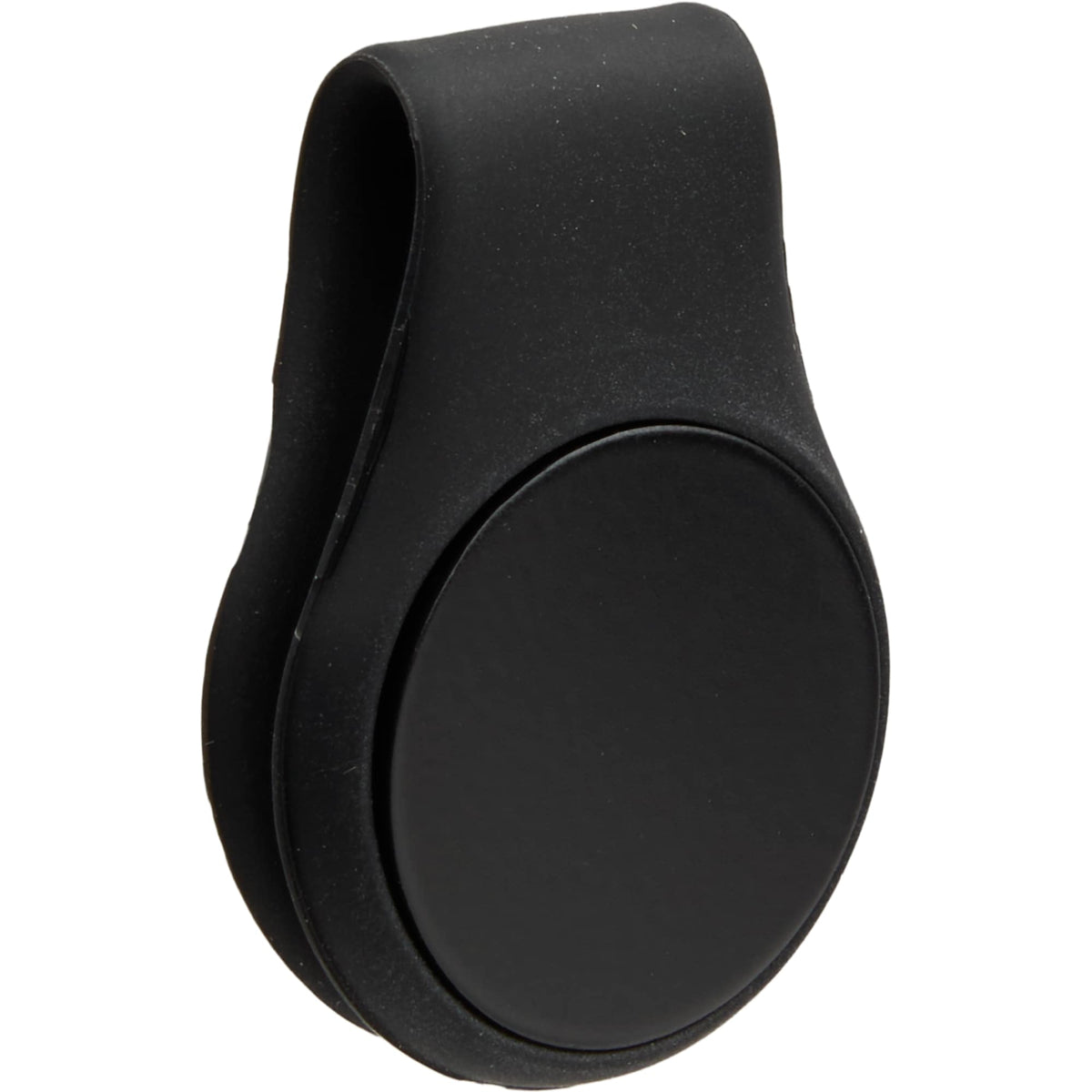 Silicone Brim Clip with Removable Ball Marker Full Color - Black - Right Angle