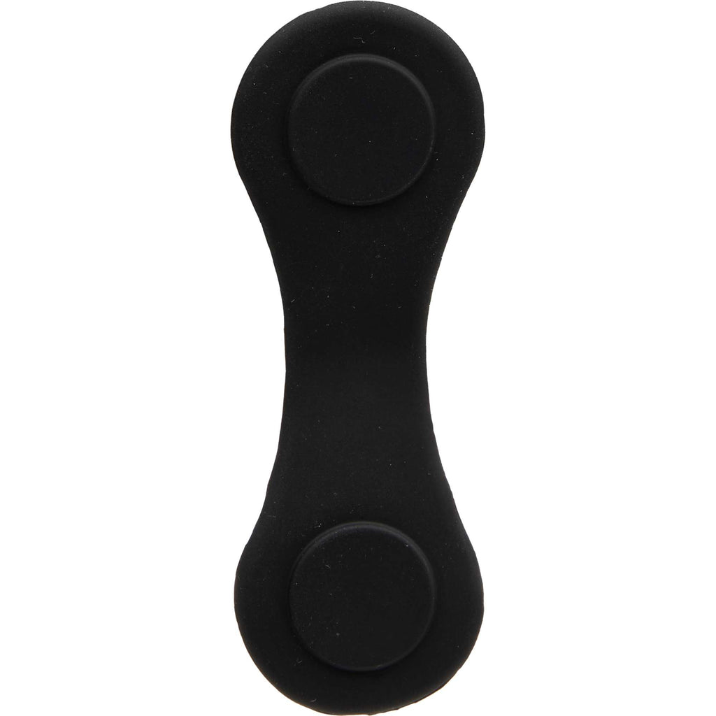 Silicone Brim Clip with Removable Ball Marker Laser Engraving - Black - Back Open