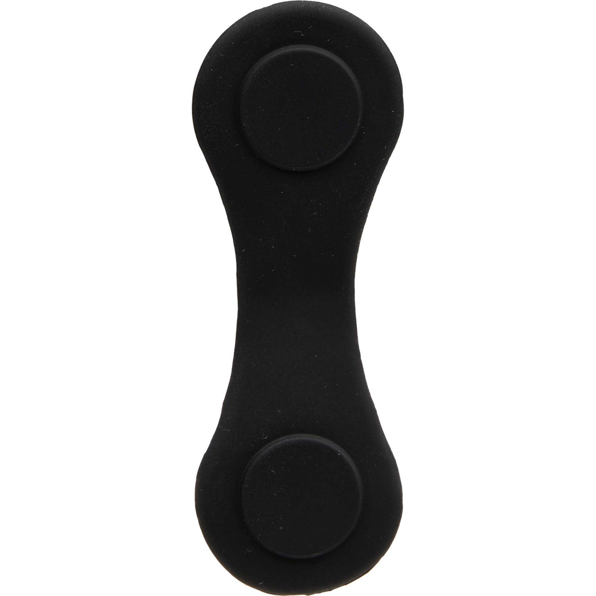 Silicone Brim Clip with Removable Ball Marker Laser Engraving - Black - Back Open